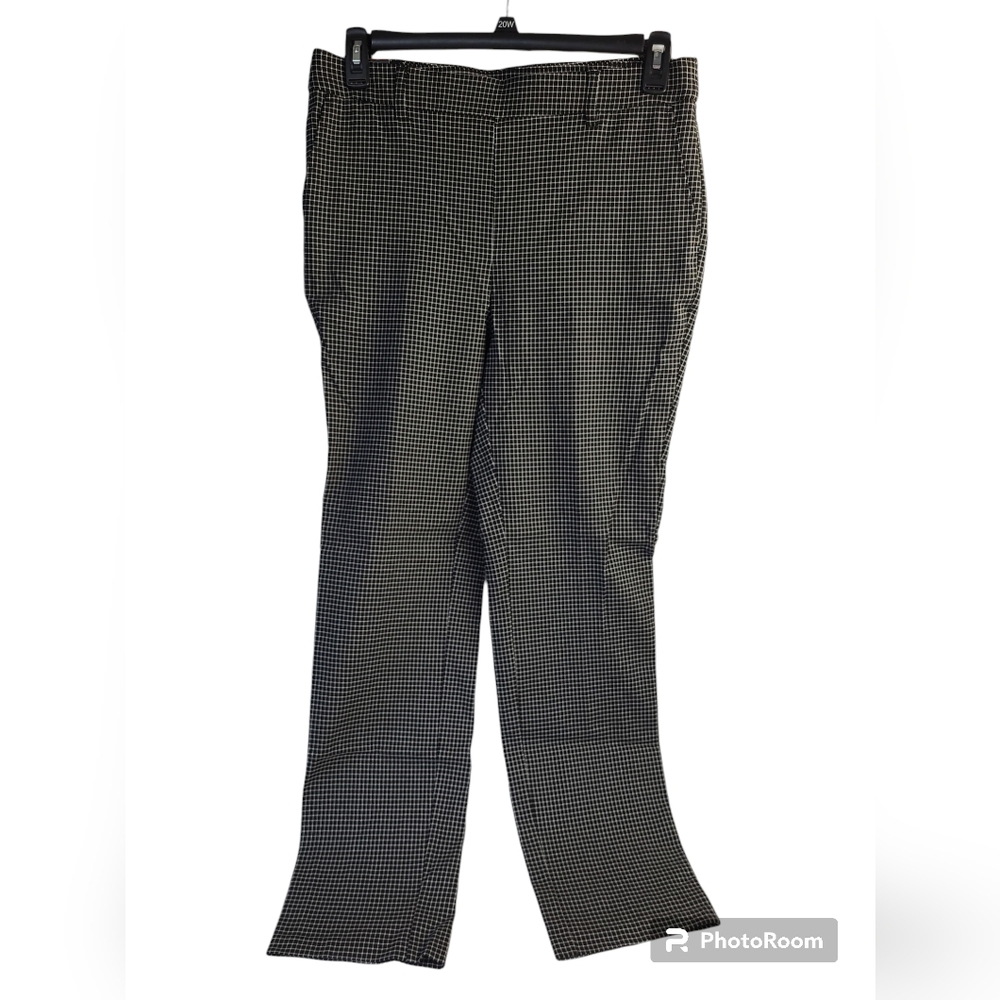 Rafaella Pant 12 Mini Window Black Millennium Women High Pull-On Stretch New